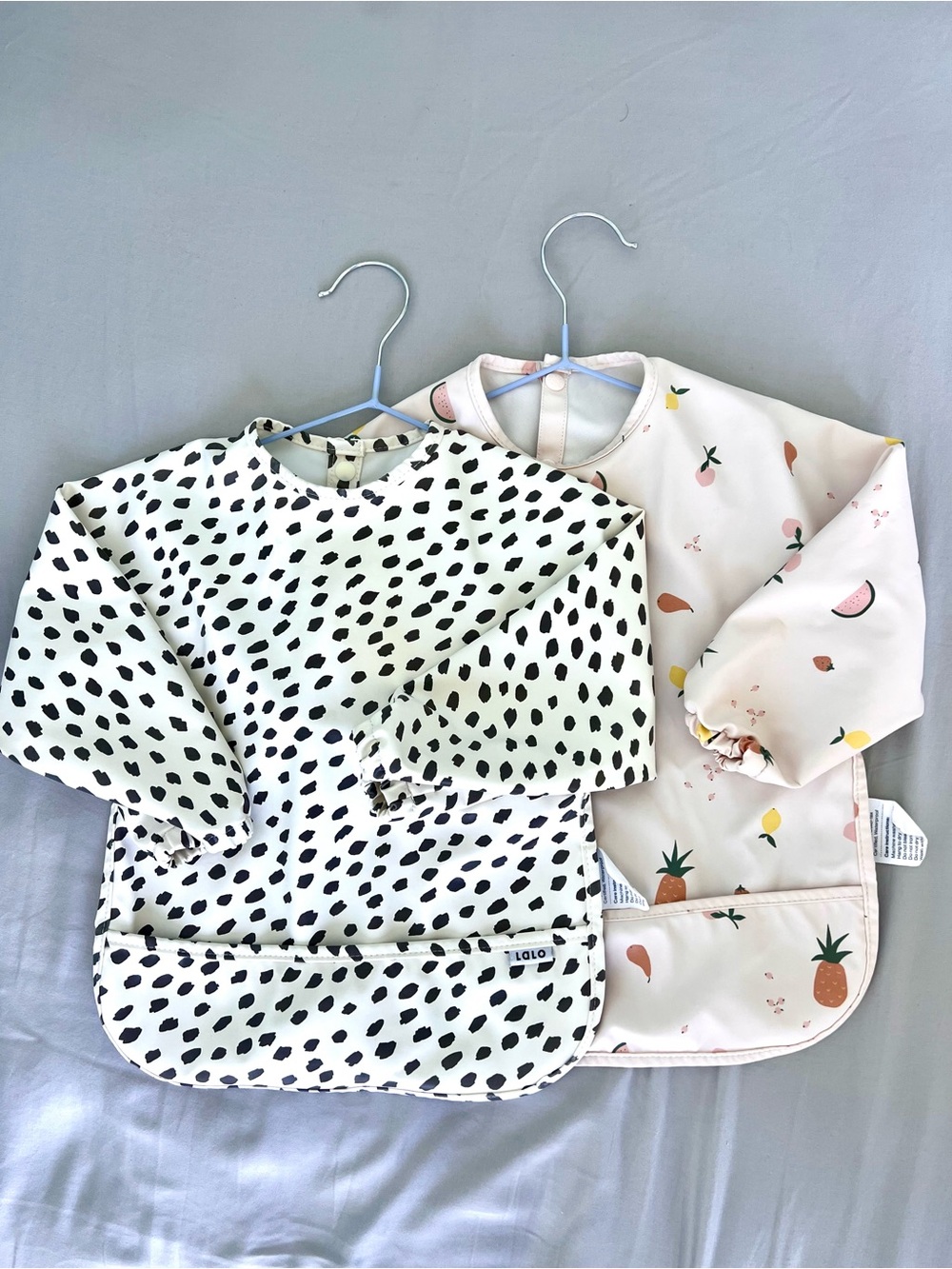 Lalo baby / toddler Smock Bib x2